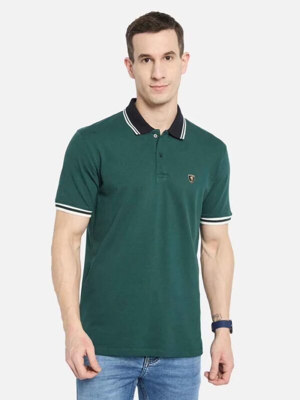 Octave Men Polo Contrast Collar T-shirt