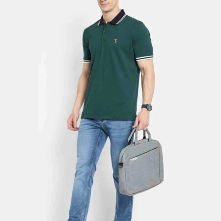 Octave Men Polo Contrast Collar T-shirt