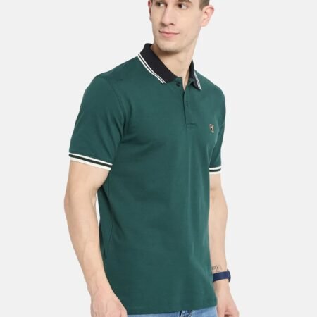Octave Men Polo Contrast Collar T-shirt