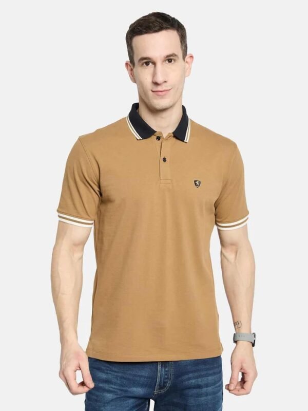 Octave Men Polo Contrast Collar T-shirt