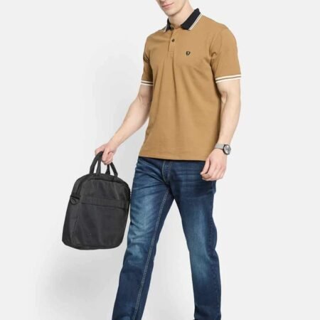 Octave Men Polo Contrast Collar T-shirt