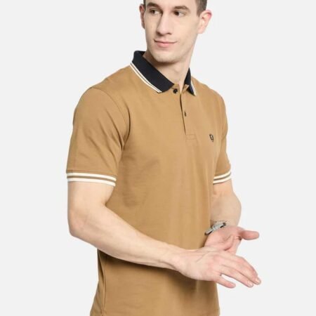 Octave Men Polo Contrast Collar T-shirt
