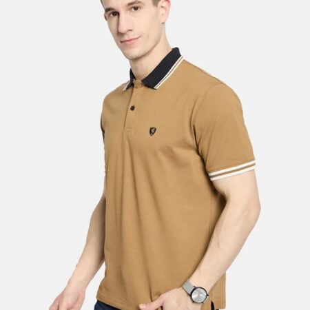 Octave Men Polo Contrast Collar T-shirt